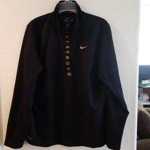 Nike Livestrong Dri-fit 1/4 zip Pullover Sweater